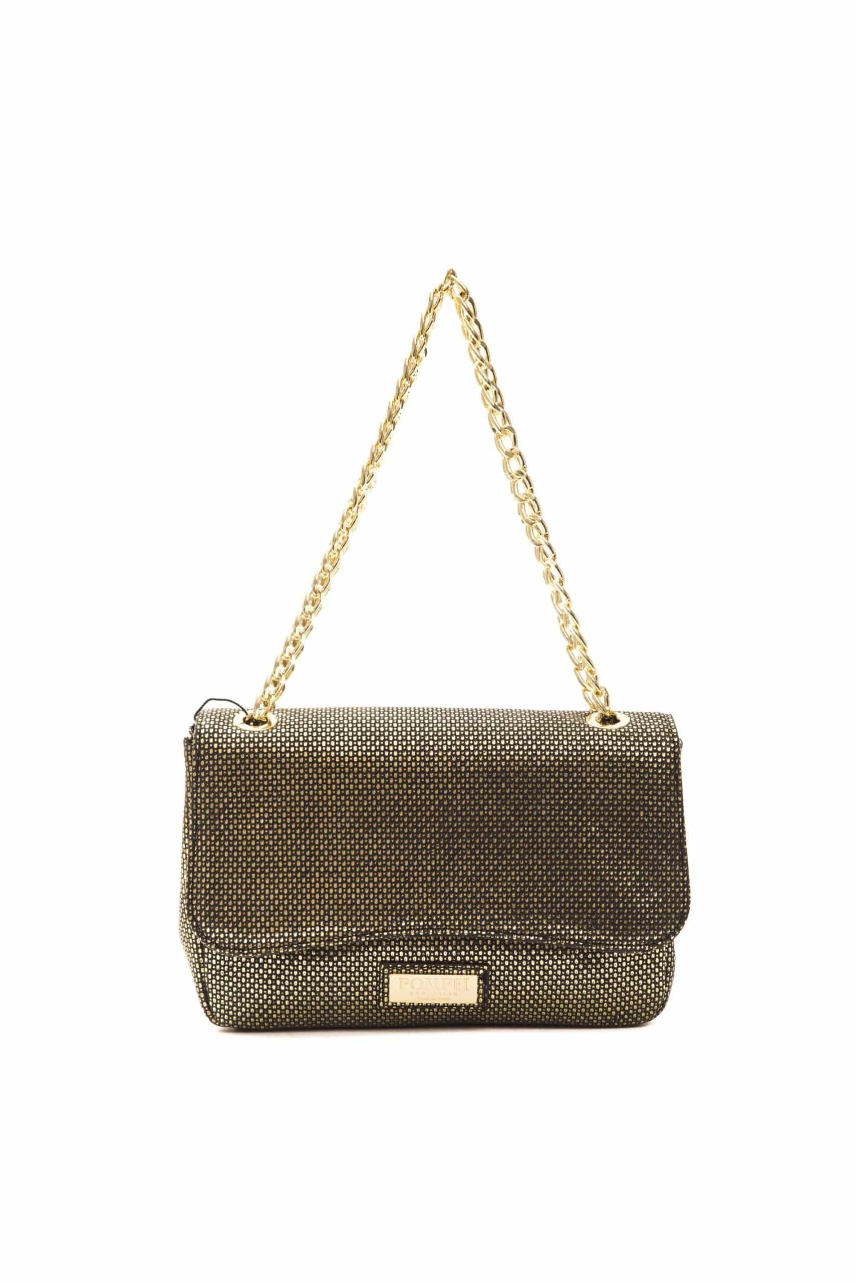 Pompei Donatella Black Leather Women Crossbody Bag - ACCEXO