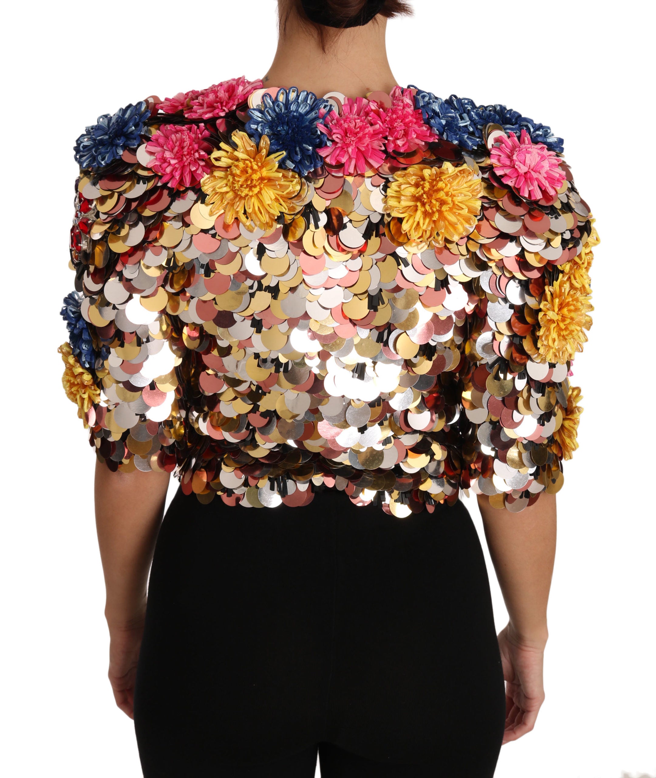 Dolce & Gabbana Enchanted Sicily Crystal-Embellished Short Jacket - ACCEXO