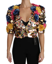 Dolce & Gabbana Enchanted Sicily Crystal-Embellished Short Jacket - ACCEXO