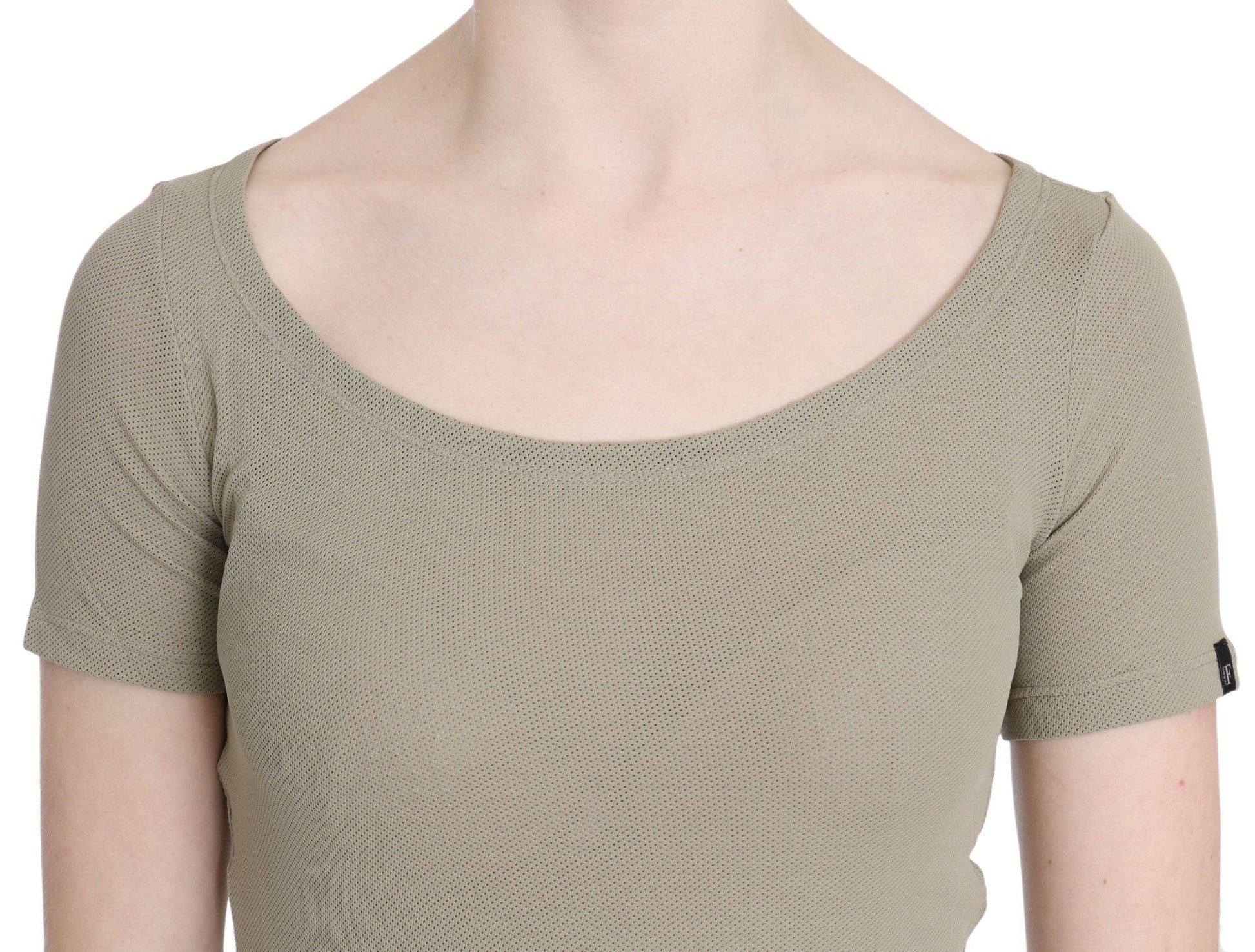 GF Ferre Chic Gray Nylon Tank Top with Designer Flair - ACCEXO