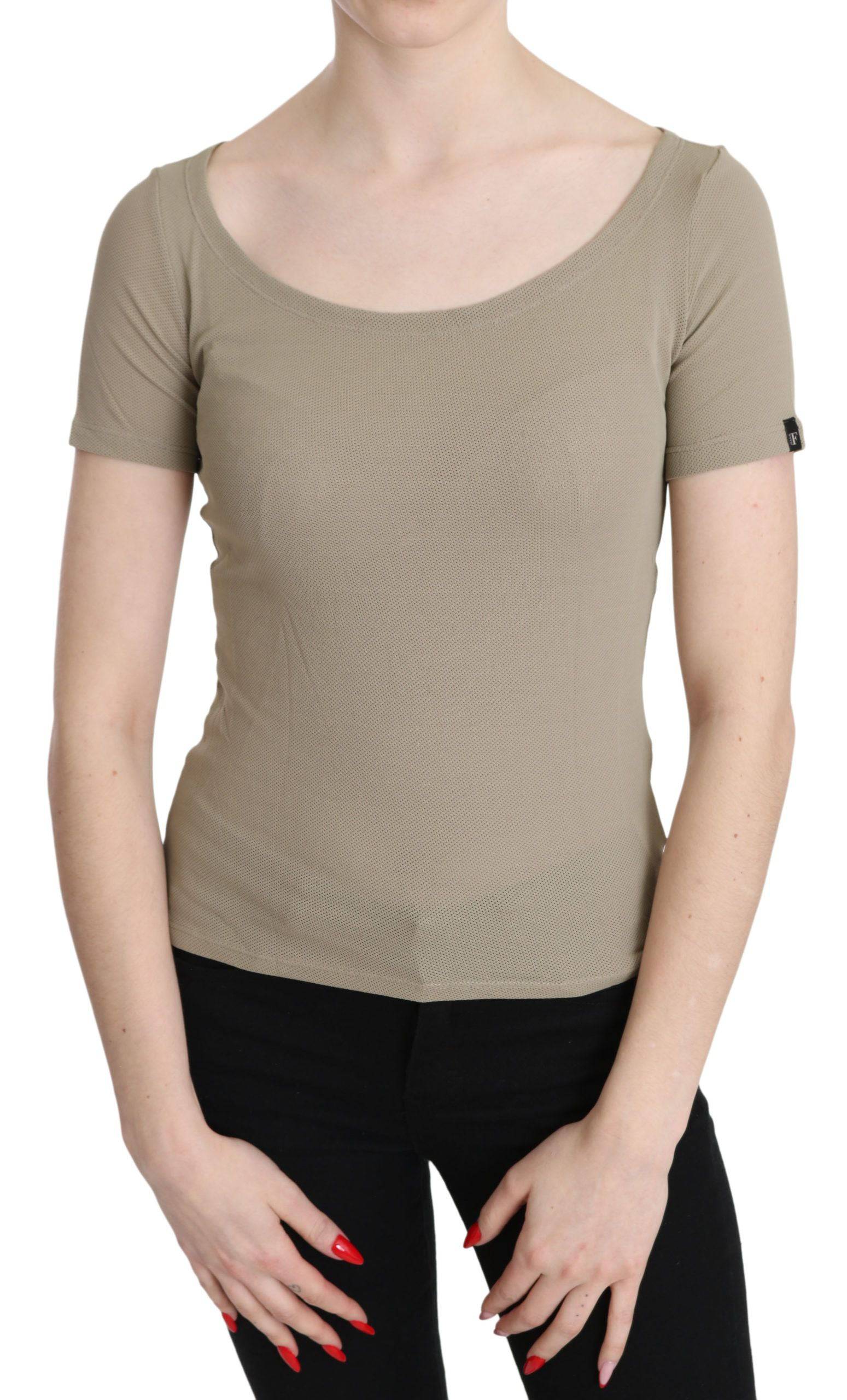 GF Ferre Chic Gray Nylon Tank Top with Designer Flair - ACCEXO