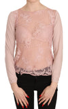 PINK MEMORIES Chic Pink See-Through Cotton Blouse