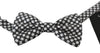 Dolce & Gabbana Elegant Black White Circle Silk Bow Tie