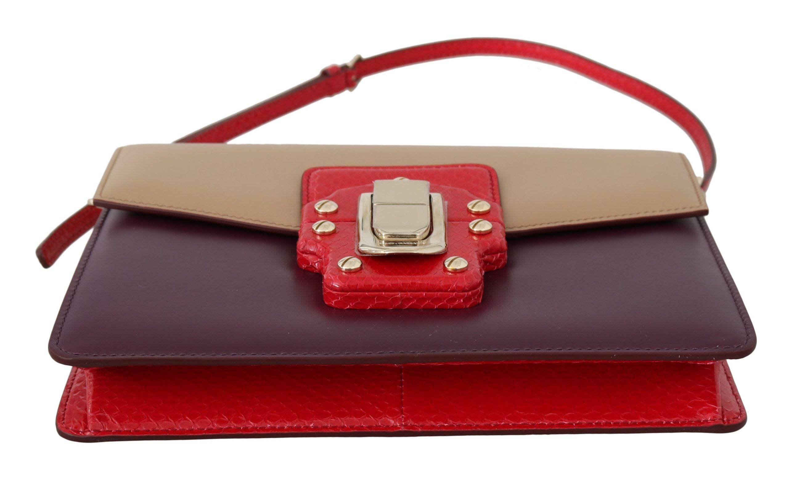 Dolce & Gabbana Exquisite LUCIA Leather Shoulder Bag - ACCEXO