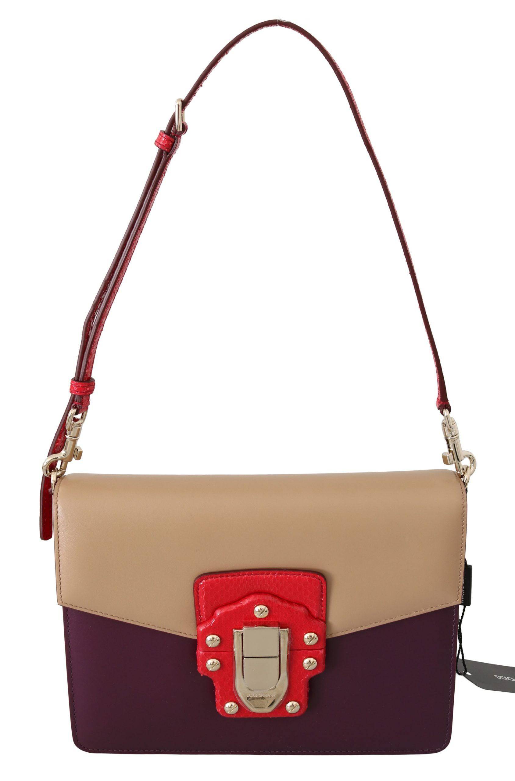 Dolce & Gabbana Exquisite LUCIA Leather Shoulder Bag - ACCEXO