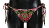 Dolce & Gabbana Elegant Rose Pattern Bikini Bottom