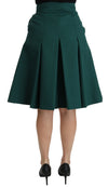 Dolce & Gabbana Elegant High Waist Knee Length Skirt