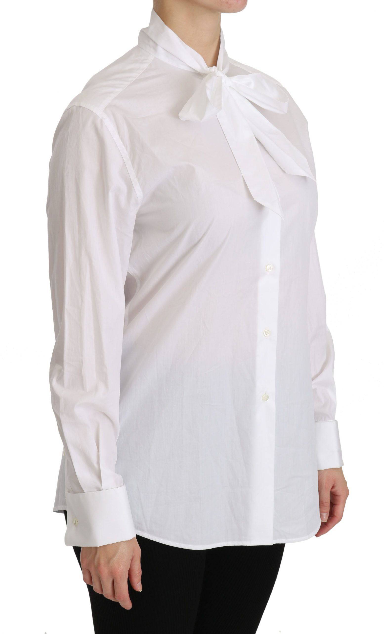 Dolce & Gabbana Elegant White Turtle Neck Polo Top - ACCEXO