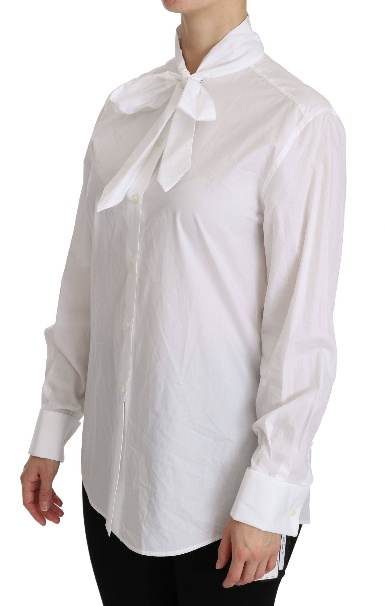 Dolce & Gabbana Elegant White Turtle Neck Polo Top - ACCEXO