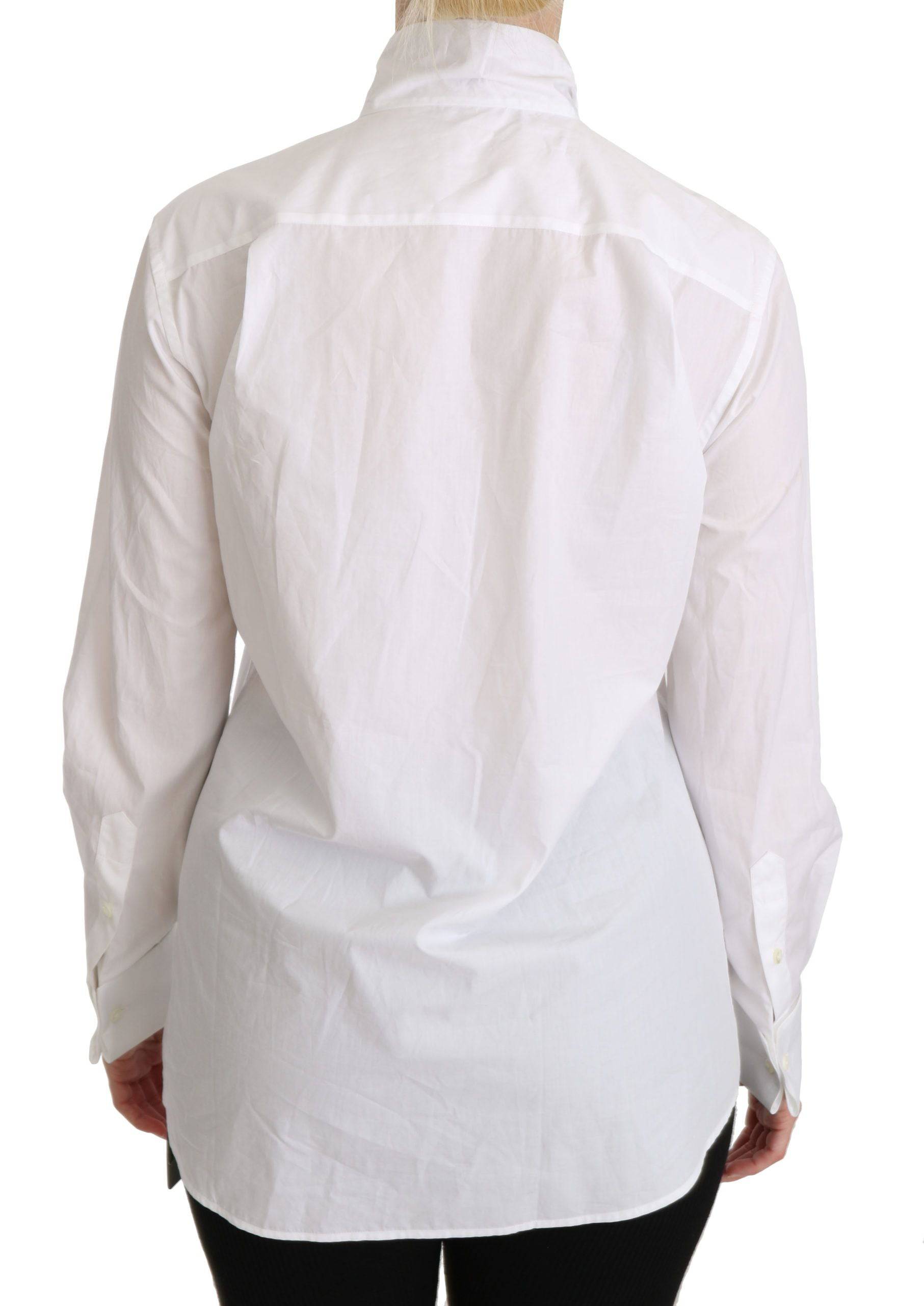 Dolce & Gabbana Elegant White Turtle Neck Polo Top - ACCEXO