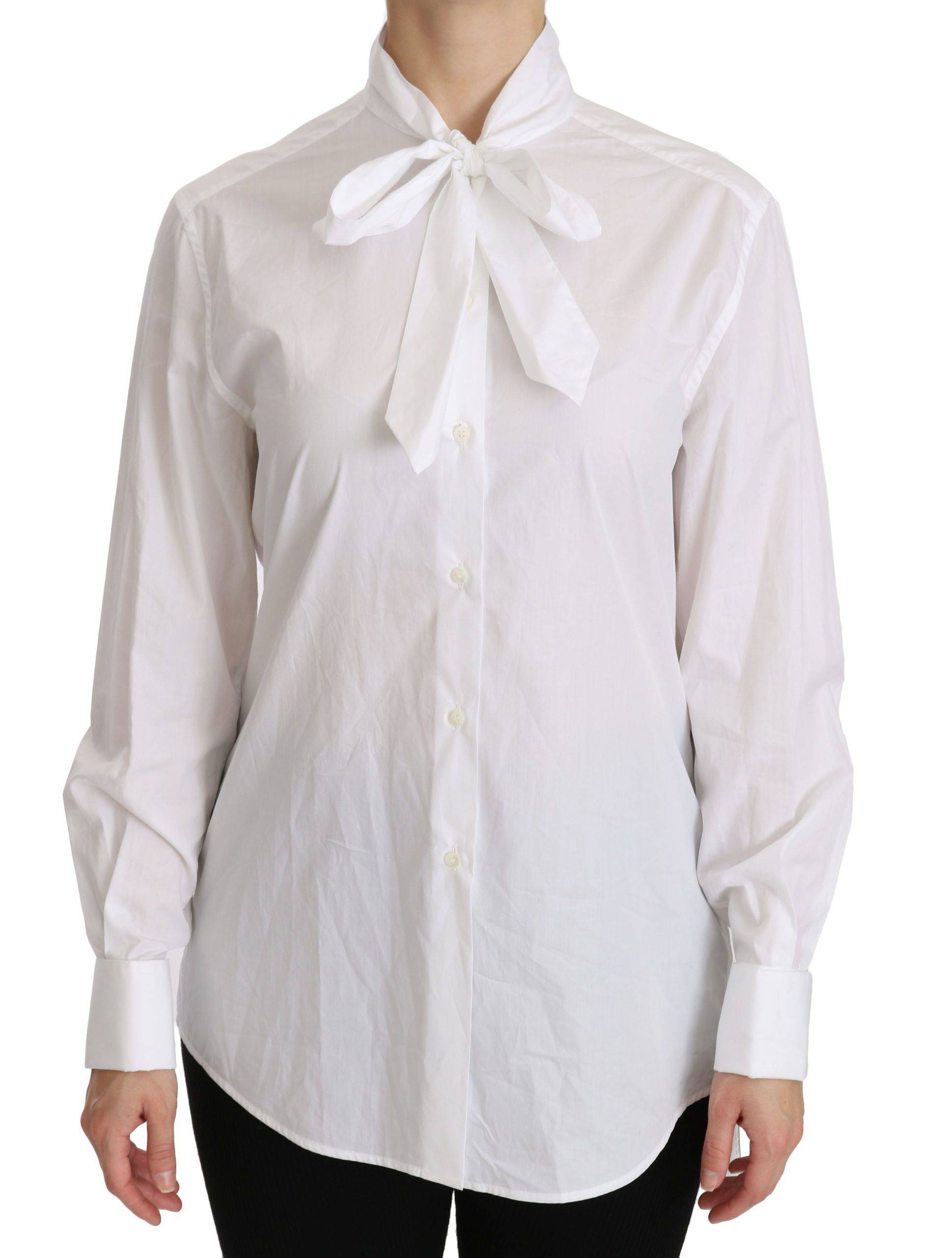Dolce & Gabbana Elegant White Turtle Neck Polo Top - ACCEXO