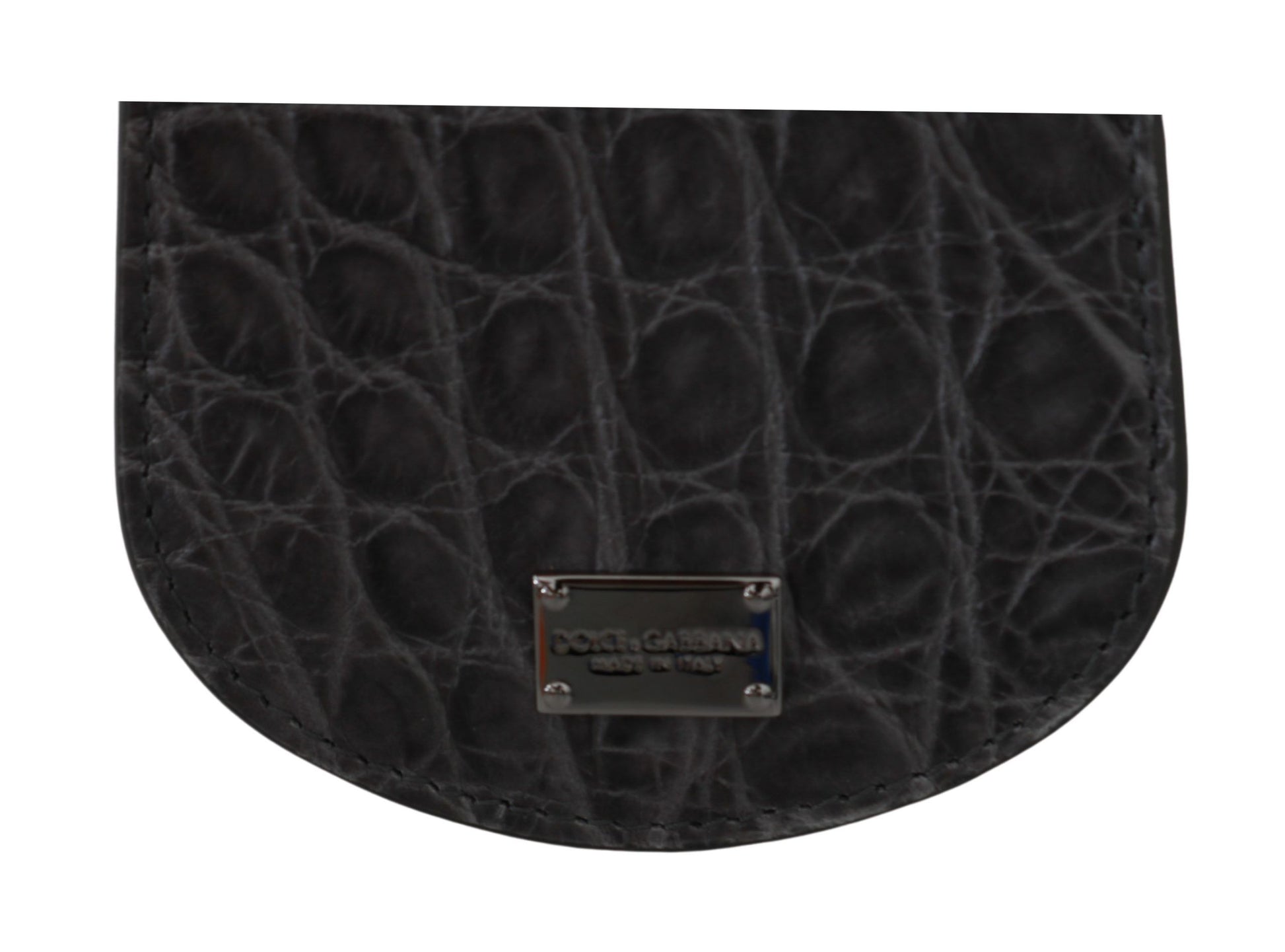 Dolce & Gabbana Exotic Gray Leather Condom Case Wallet - ACCEXO