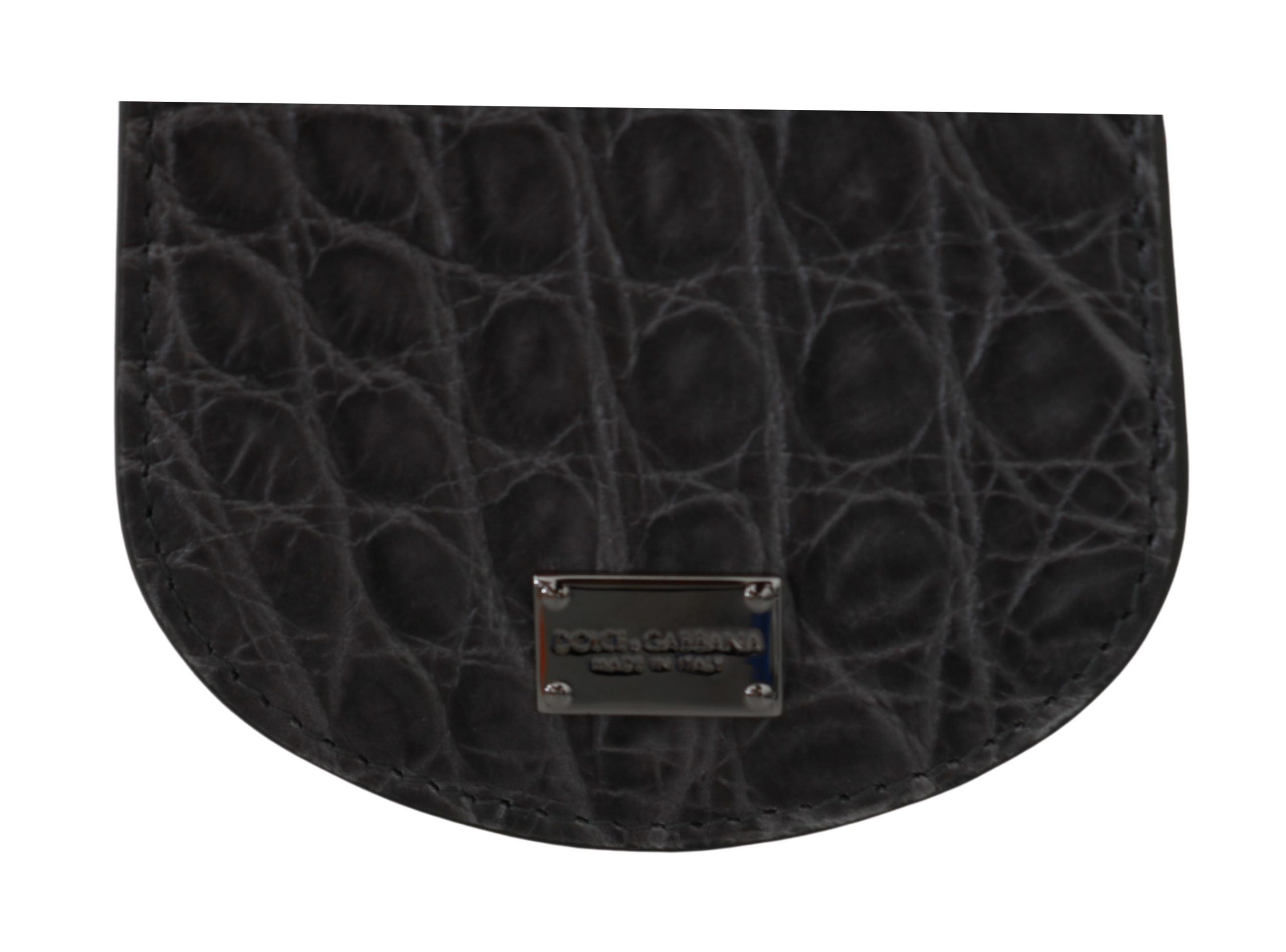 Dolce & Gabbana Exotic Gray Leather Condom Case Wallet - ACCEXO