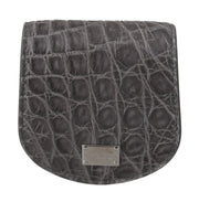 Dolce & Gabbana Exotic Gray Leather Condom Case Wallet - ACCEXO