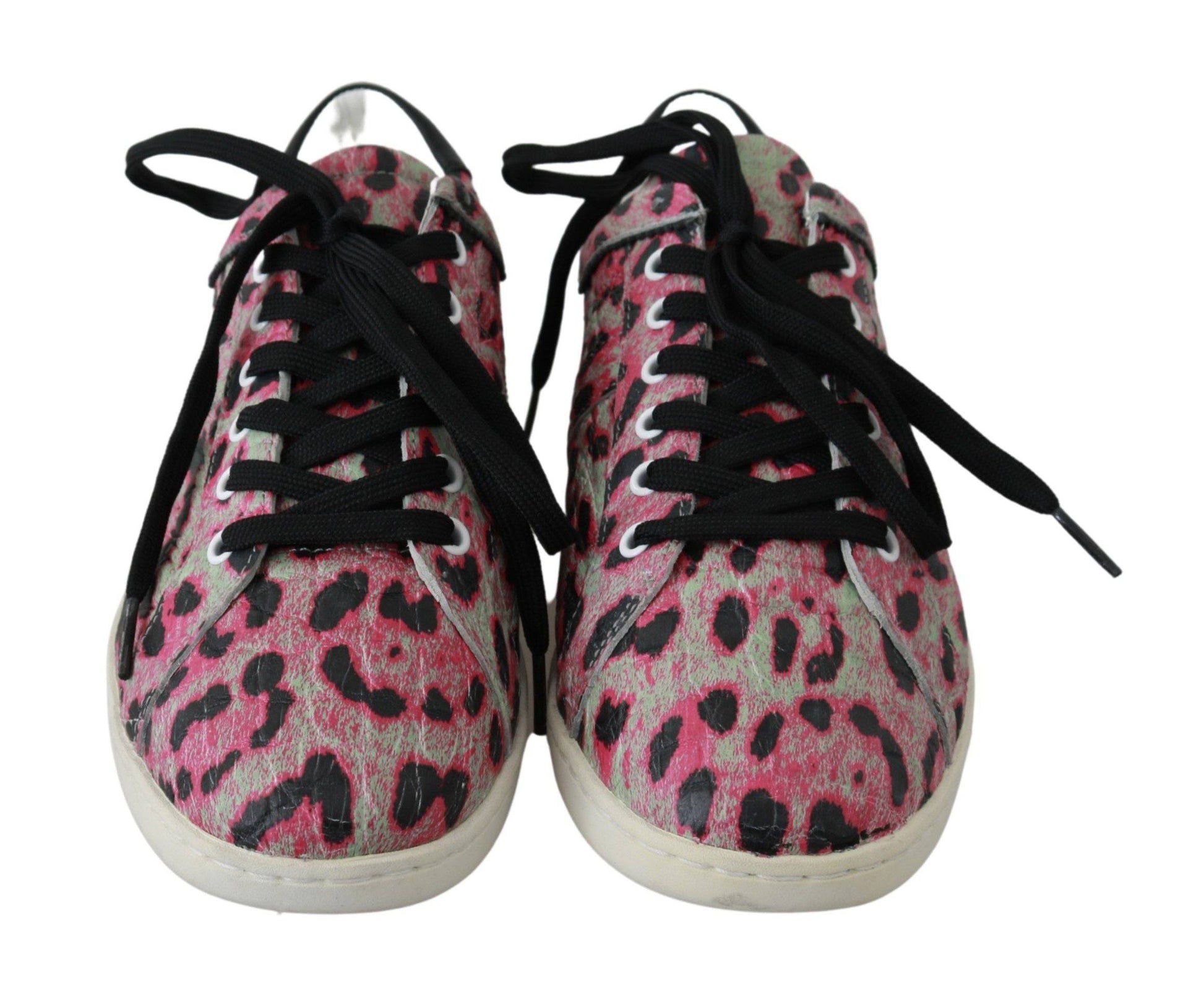 Dolce & Gabbana Multicolor Crocodile Leather Sneakers - ACCEXO