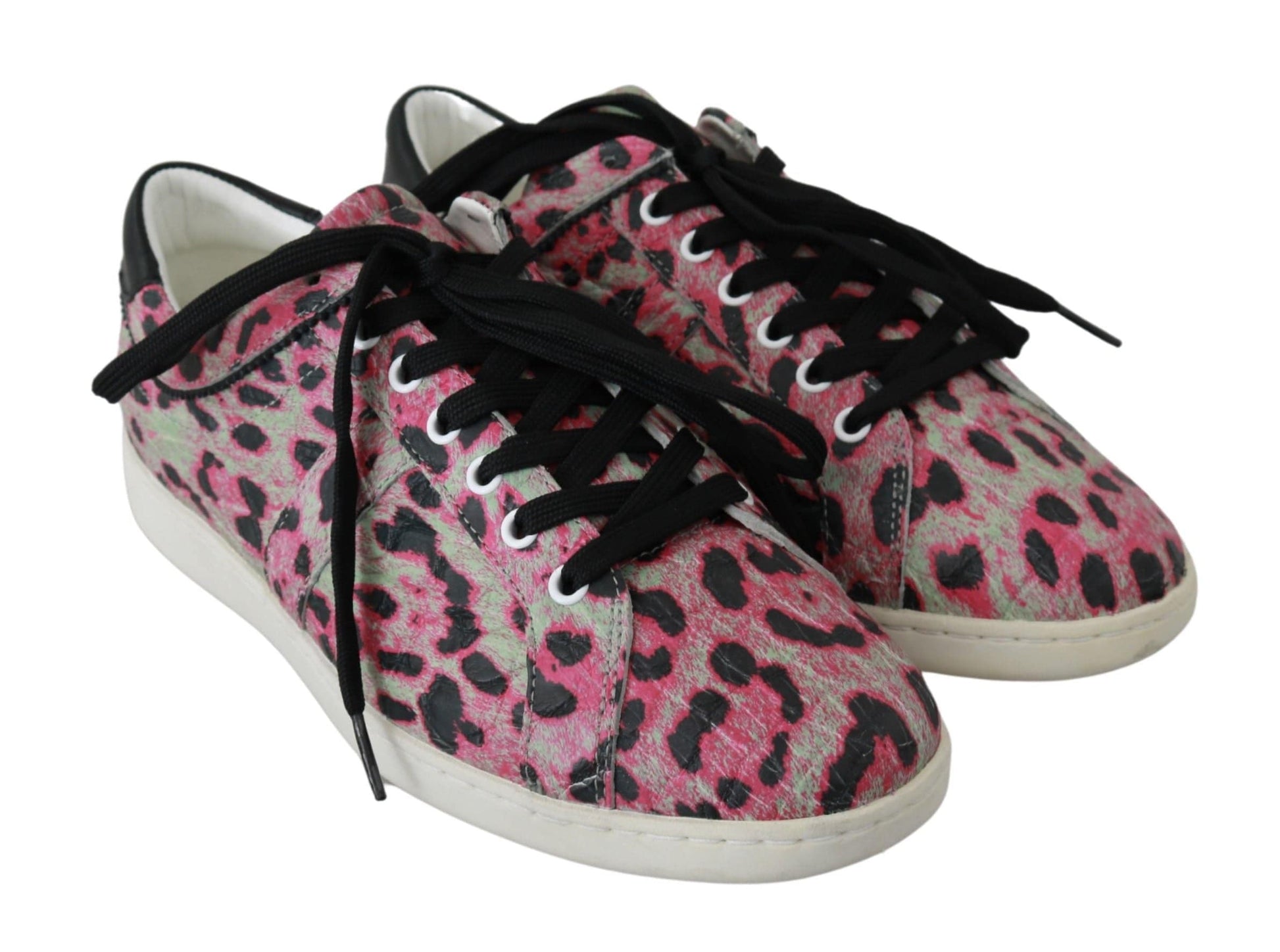 Dolce & Gabbana Multicolor Crocodile Leather Sneakers - ACCEXO