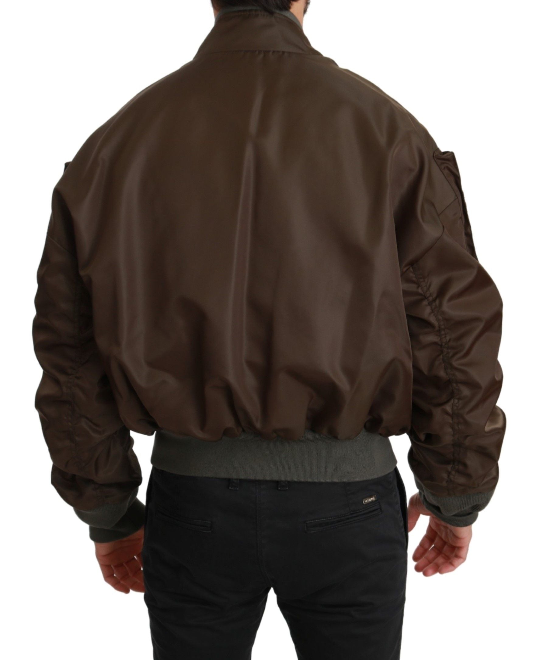 Dolce & Gabbana Sequined Double-Breasted Bomber Jacket - ACCEXO