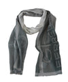 GF Ferre Elegant Blue Gray Patterned Scarf