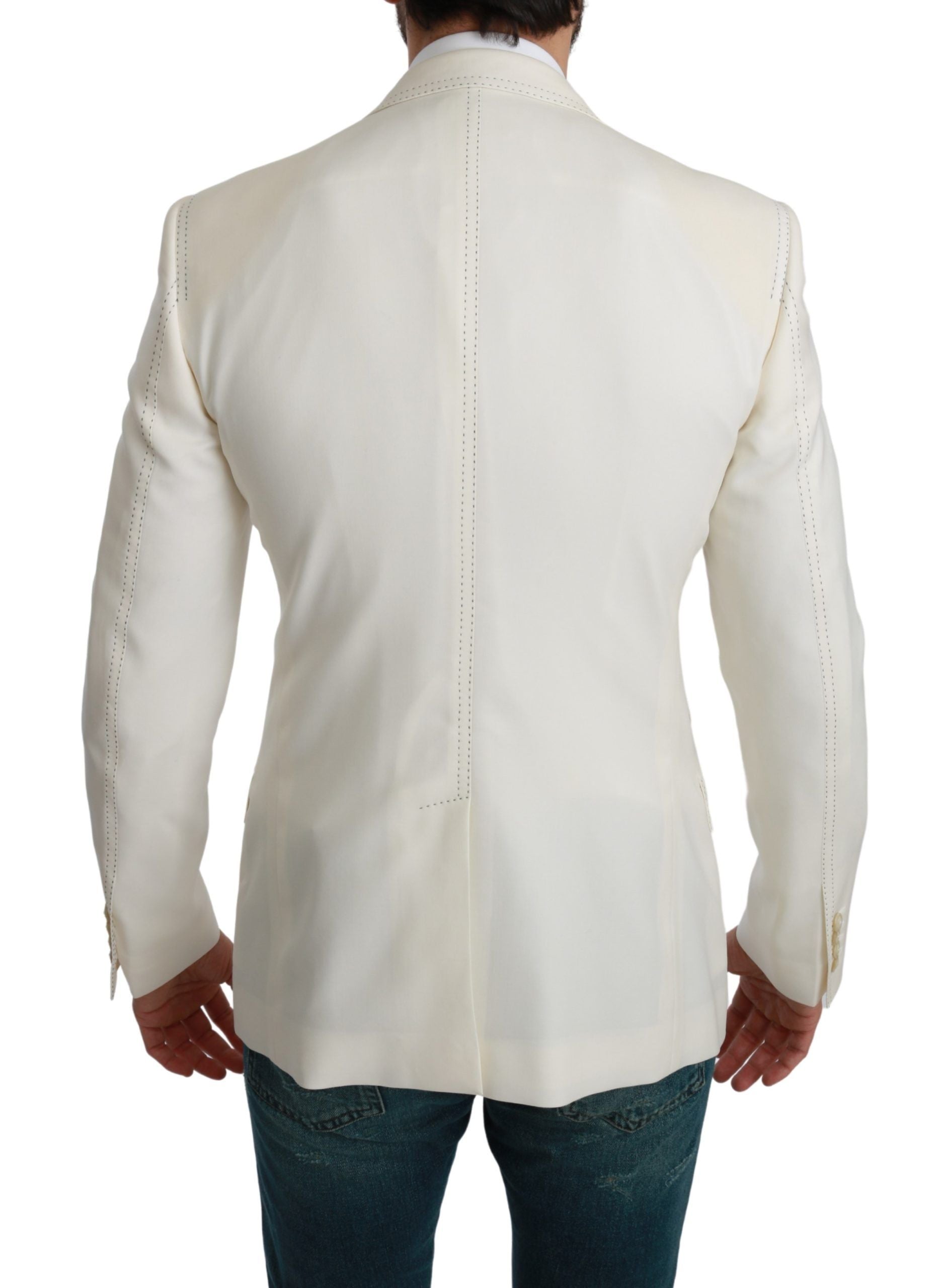 Dolce & Gabbana Elegant Slim Fit Virgin Wool Blazer - ACCEXO