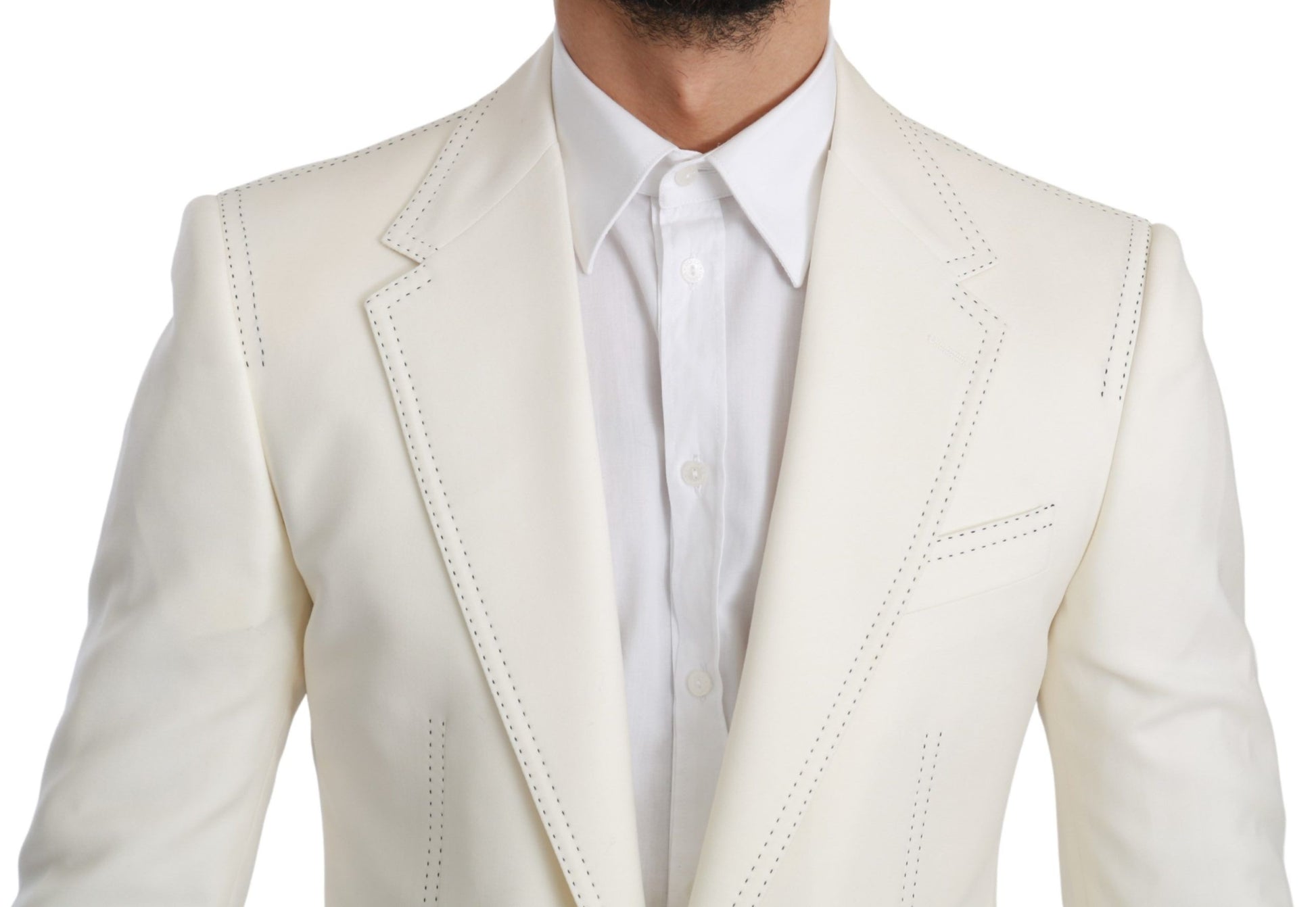 Dolce & Gabbana Elegant Slim Fit Virgin Wool Blazer - ACCEXO