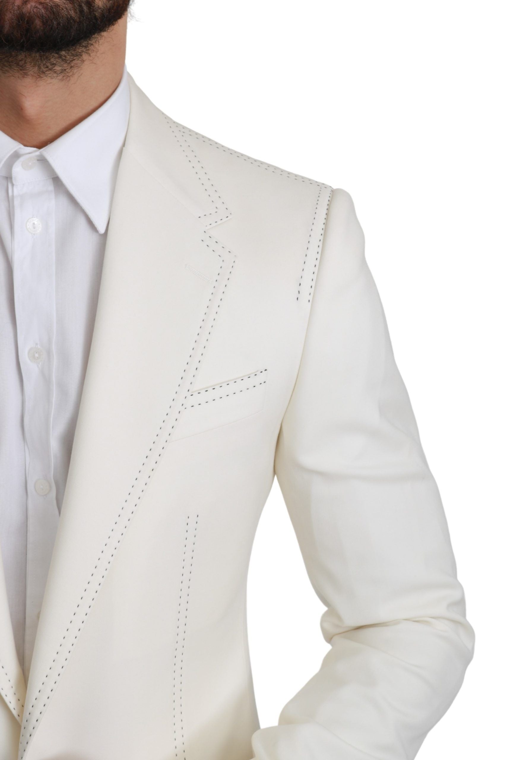 Dolce & Gabbana Elegant Slim Fit Virgin Wool Blazer - ACCEXO
