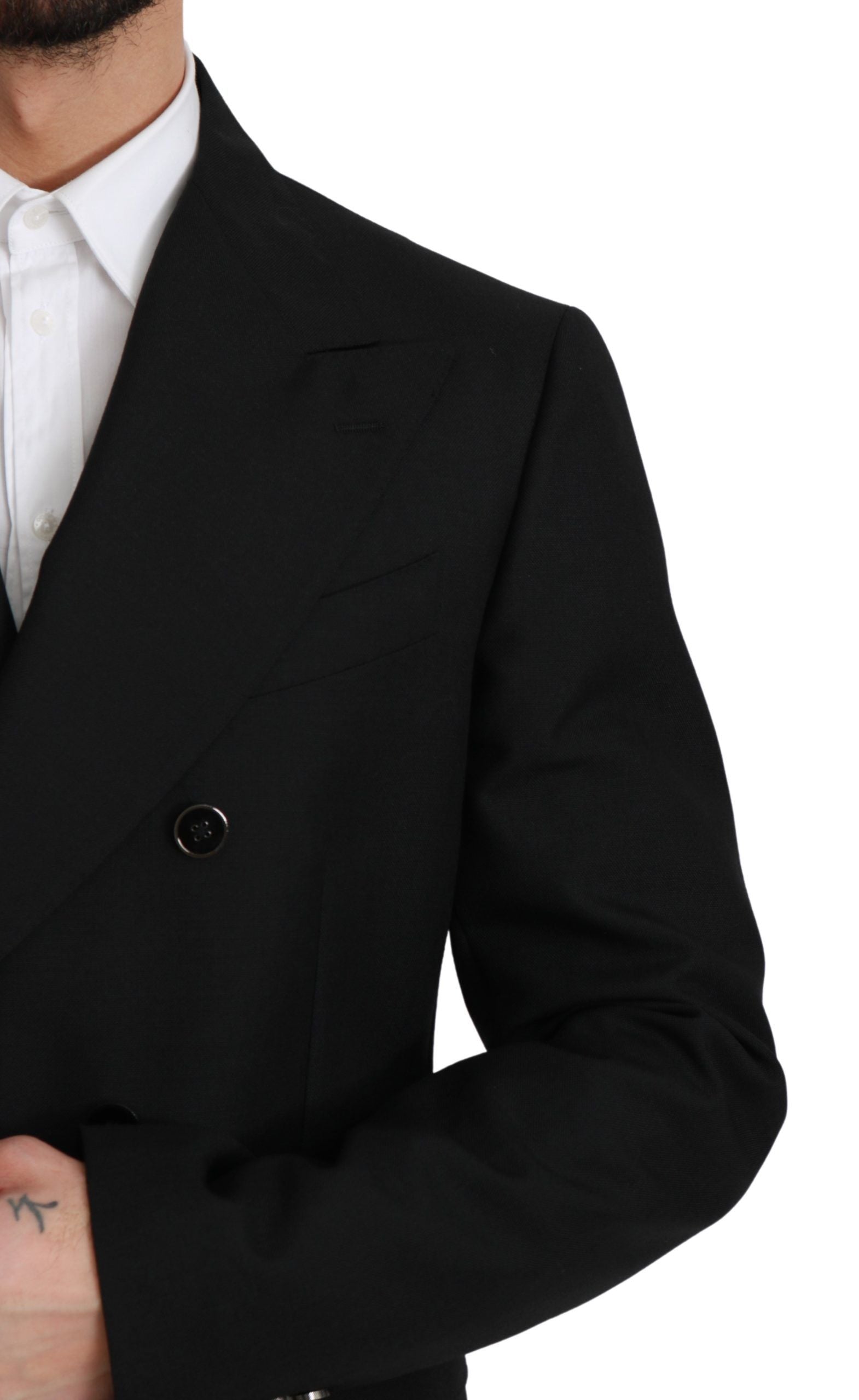 Dolce & Gabbana Elegant Black Slim Fit Formal Blazer - ACCEXO