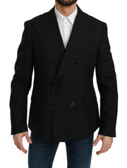 Dolce & Gabbana Elegant Black Slim Fit Formal Blazer - ACCEXO