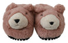 Dolce & Gabbana Chic Pink Bear House Slippers by D&G