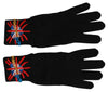 Dolce & Gabbana Elegant Black Virgin Wool Unisex Gloves