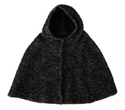 Dolce & Gabbana Elegant Gray Wool Hooded Scarf by Iconic Italian Label - ACCEXO