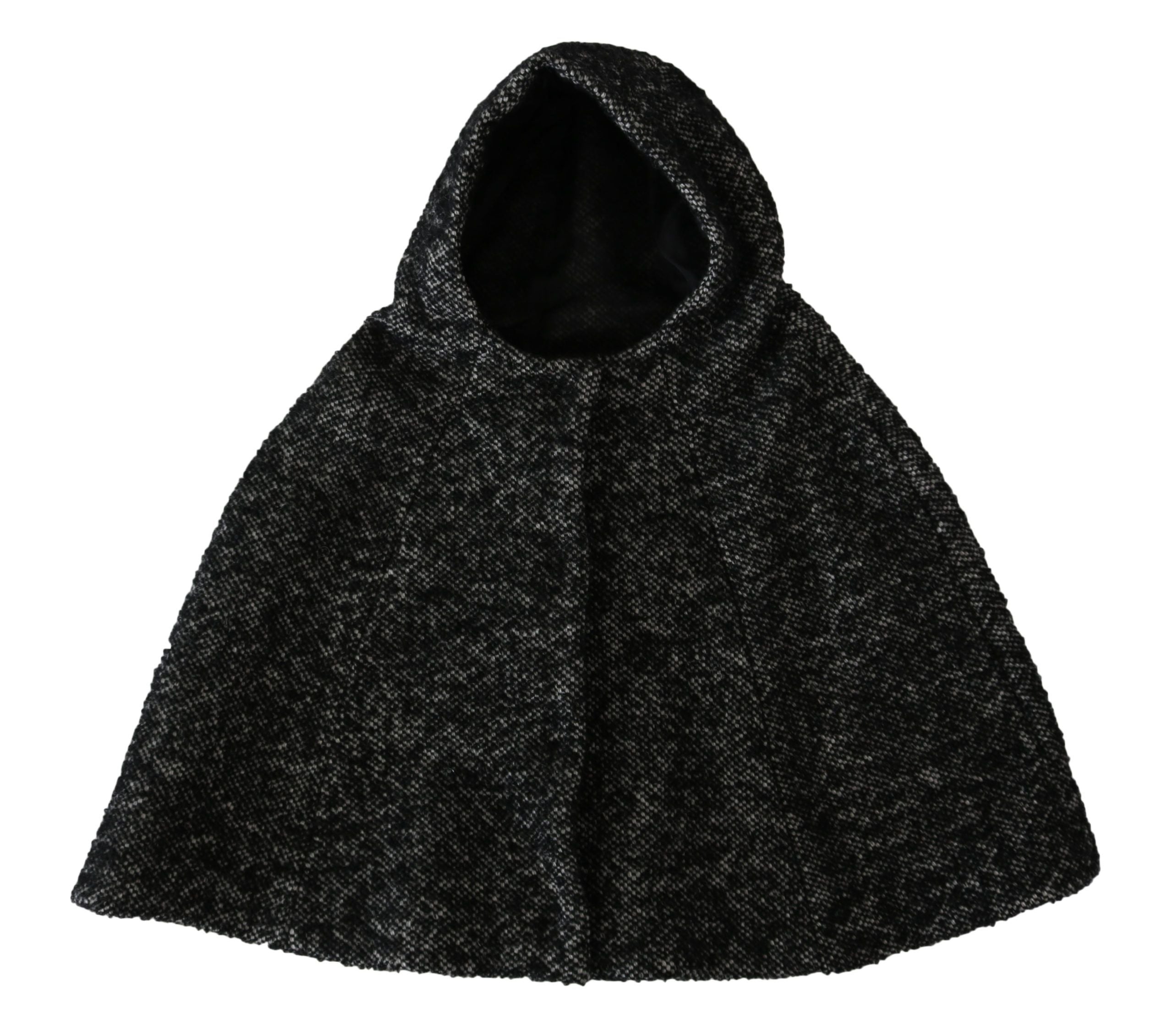 Dolce & Gabbana Elegant Gray Wool Hooded Scarf by Iconic Italian Label - ACCEXO