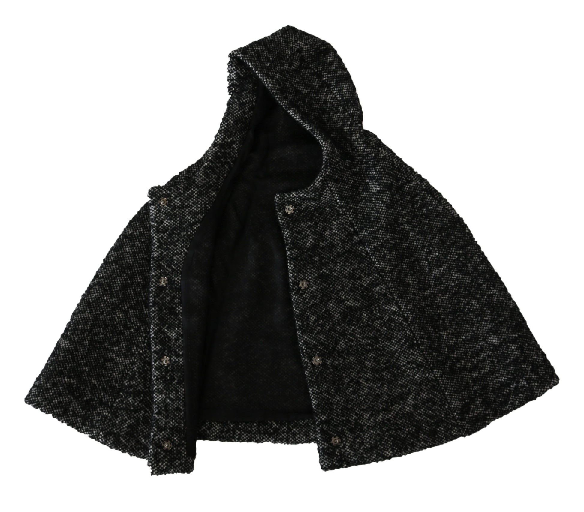 Dolce & Gabbana Elegant Gray Wool Hooded Scarf by Iconic Italian Label - ACCEXO