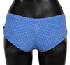 Ermanno Scervino Chic Blue Dotted Designer Bikini Set