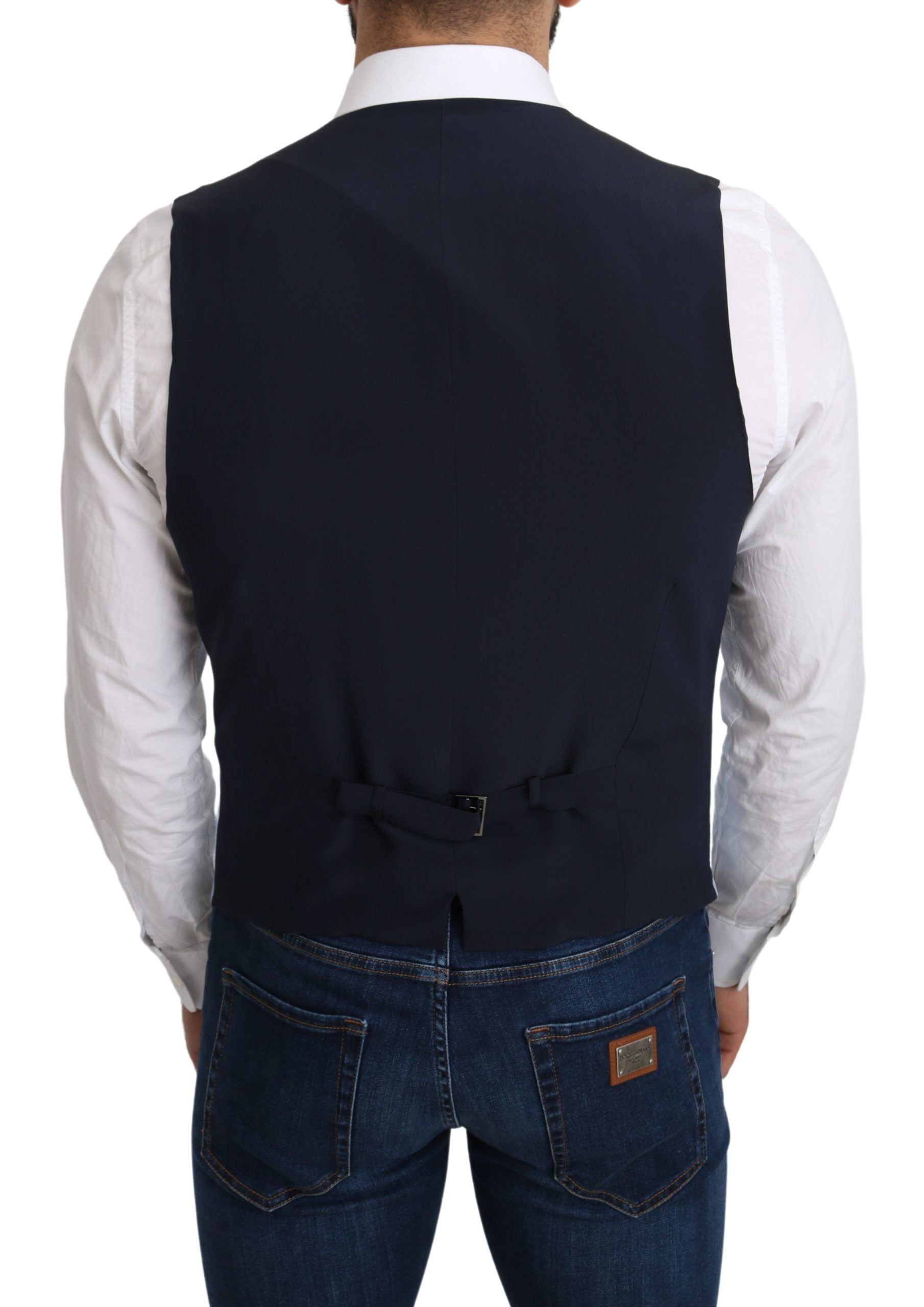 Dolce & Gabbana Elegant Azure Men's Formal Vest - ACCEXO