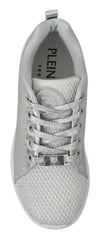 Philipp Plein Sleek Silver Sneakers for Trendsetters