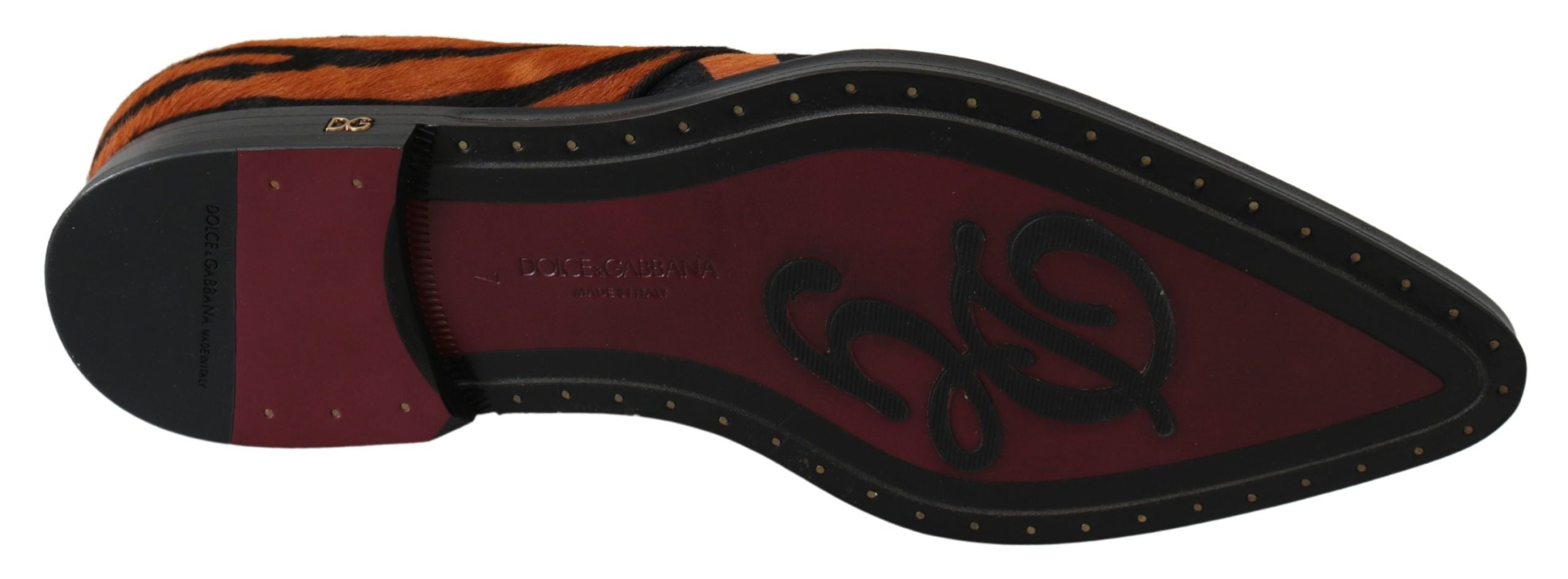 Dolce & Gabbana Tiger Pattern Dress Shoes with Pony Hair - ACCEXO