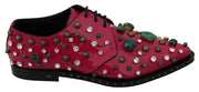 Dolce & Gabbana Fuchsia Pink Crystal Patent Flats - ACCEXO