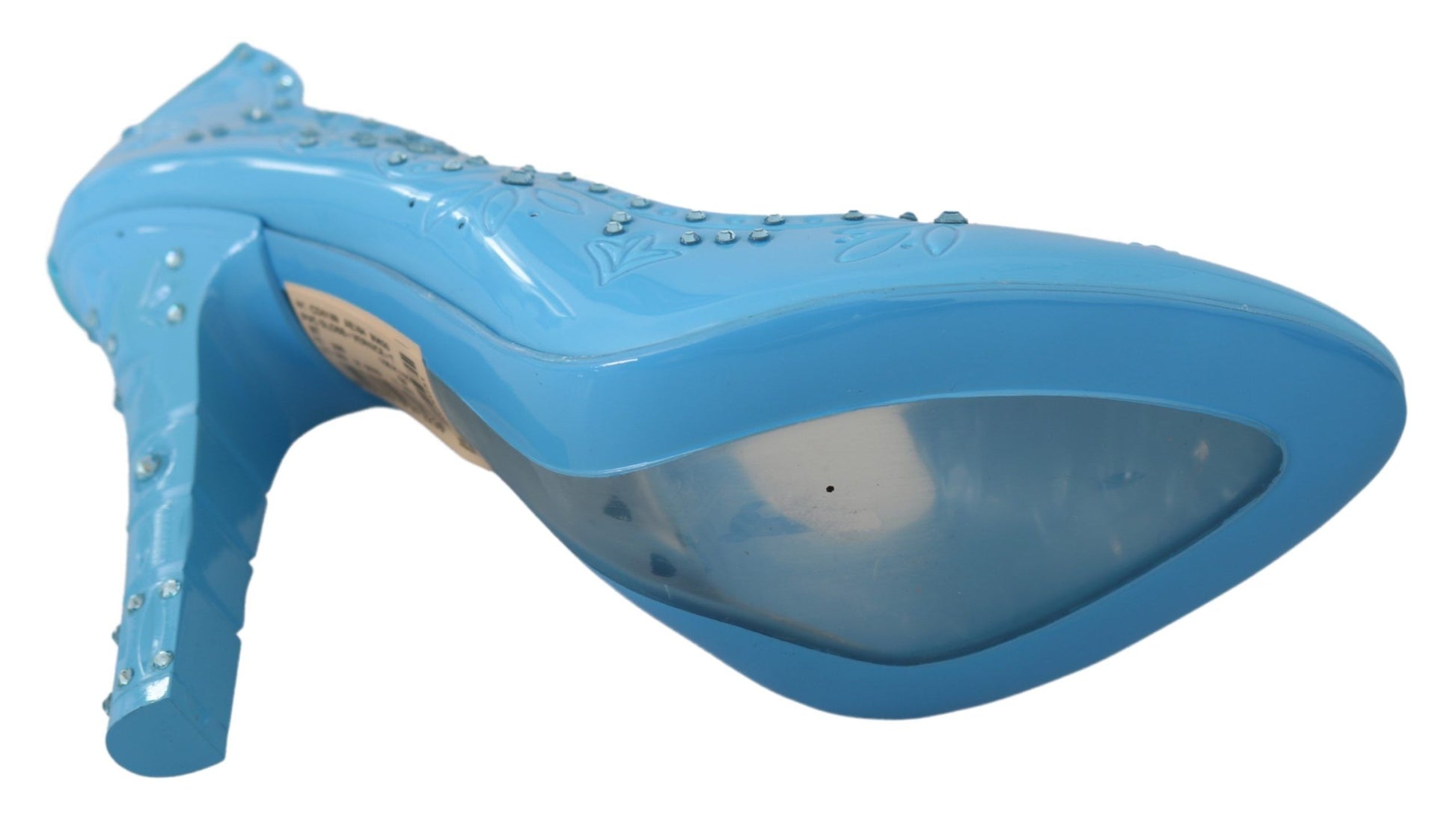 Dolce & Gabbana Crystal Embellished Blue Cinderella Pumps - ACCEXO