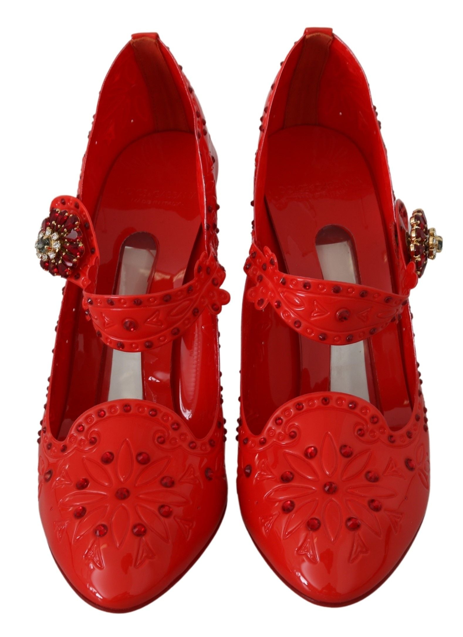 Dolce & Gabbana Chic Red Crystal Cinderella Pumps - ACCEXO