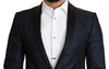 Dolce & Gabbana Elegant Martini Blue Slim Fit Blazer