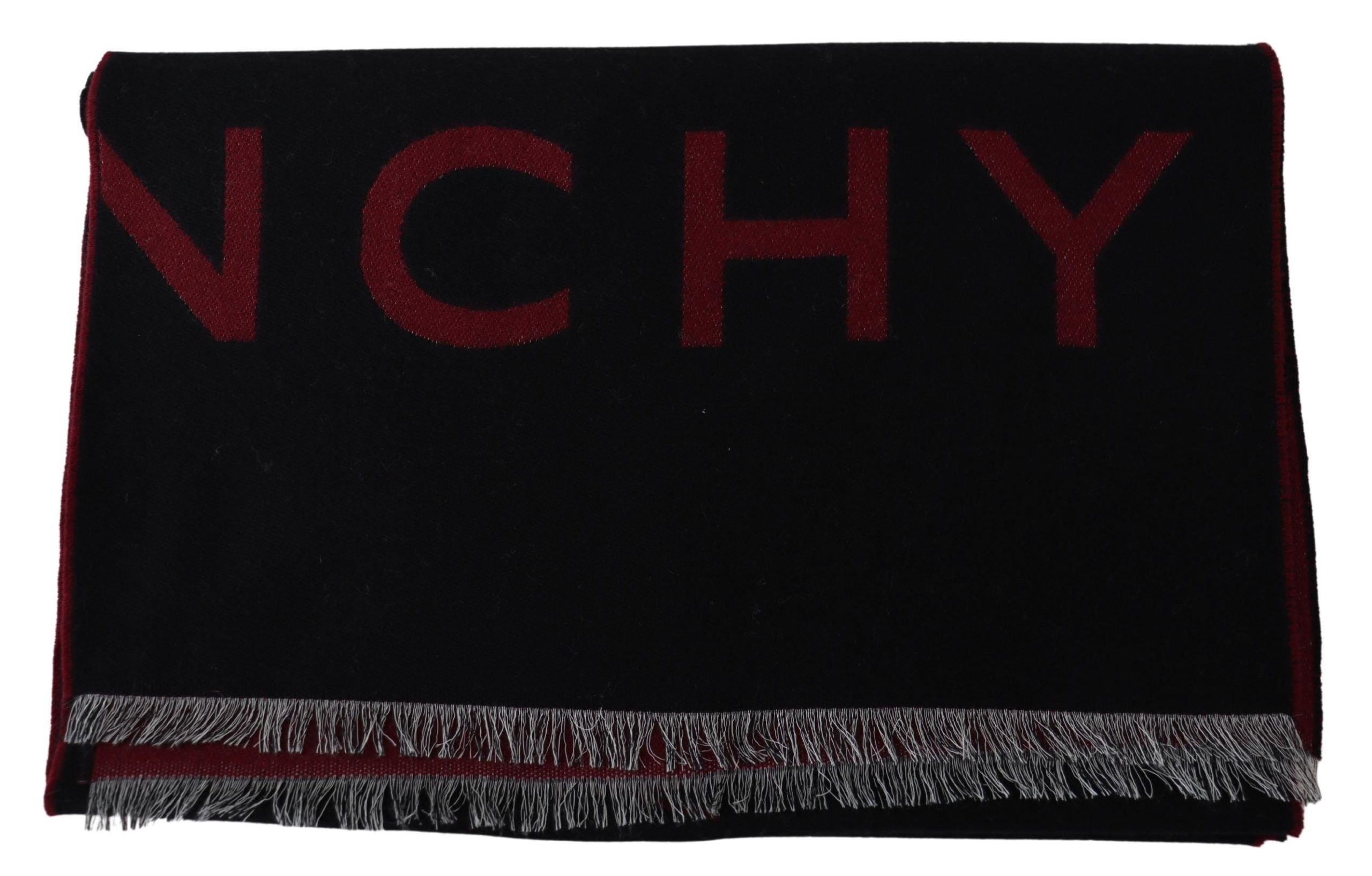 Givenchy Elegant Unisex Wool Silk Blend Scarf - ACCEXO