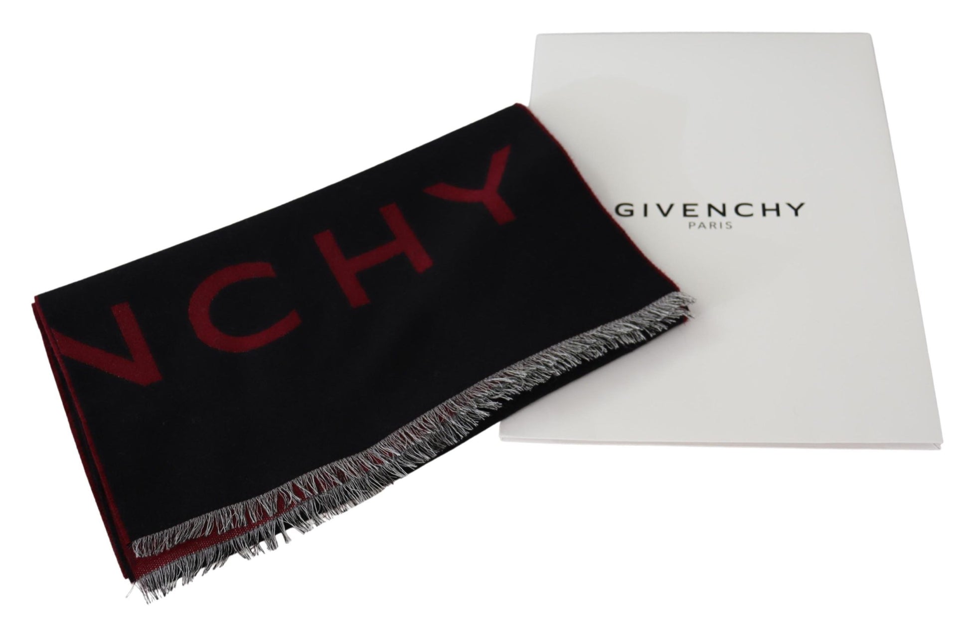 Givenchy Elegant Unisex Wool Silk Blend Scarf - ACCEXO