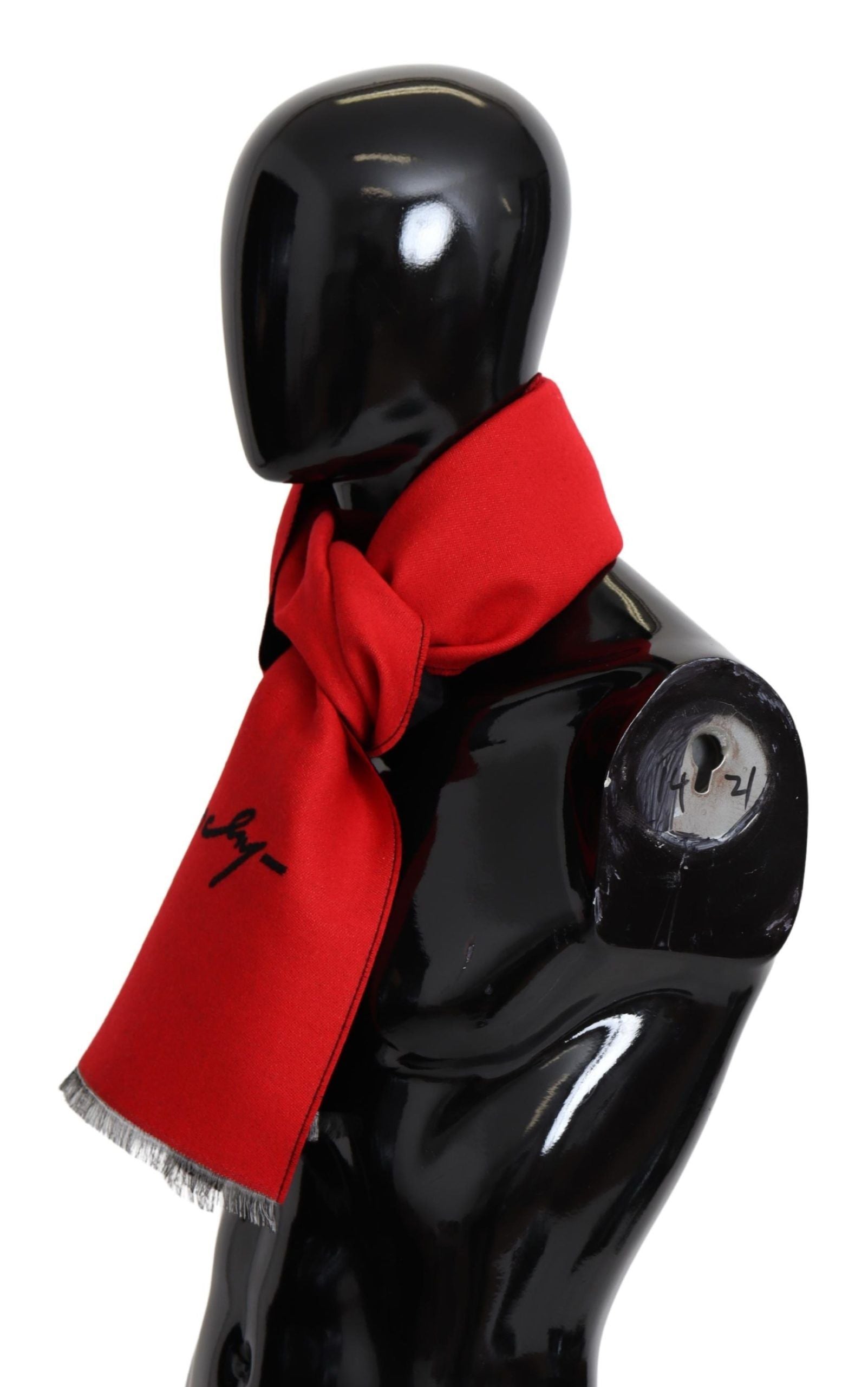 Givenchy Elegant Red Wool Blend Unisex Scarf - ACCEXO