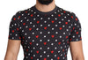 Dolce & Gabbana Chic Gray Cotton T-Shirt with Heart Prints