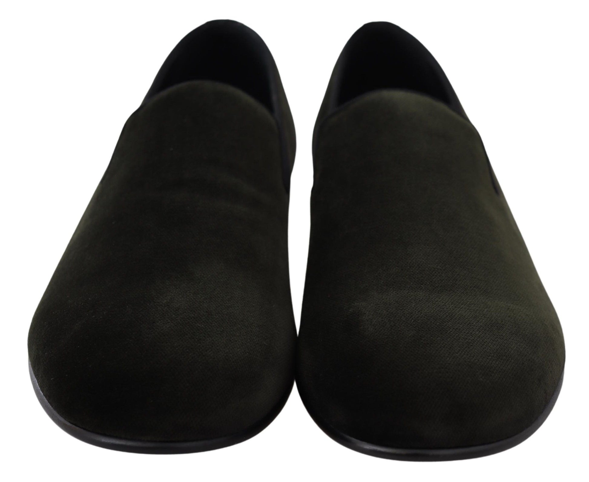 Dolce & Gabbana Elegant Green Velvet Loafers - ACCEXO