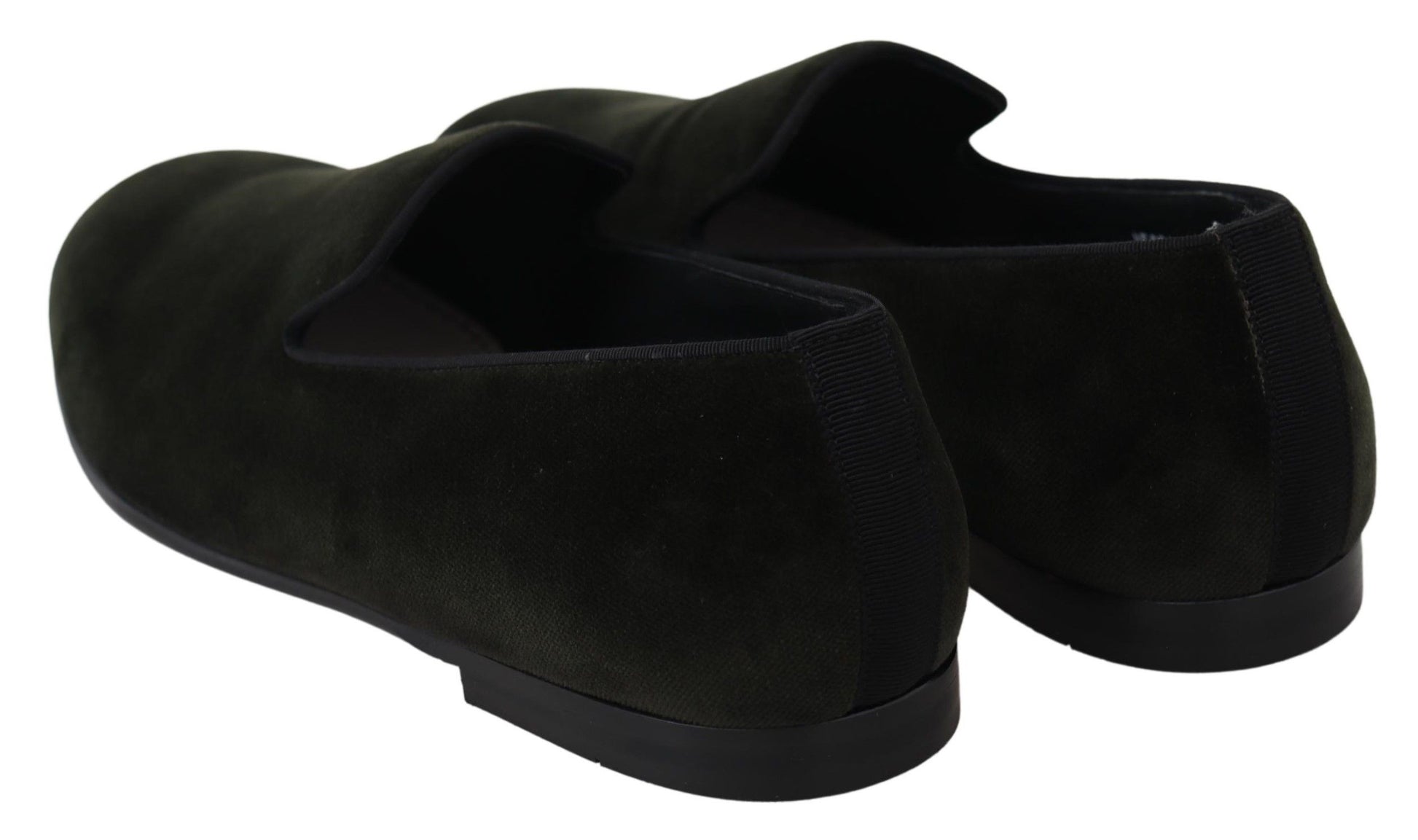Dolce & Gabbana Elegant Green Velvet Loafers - ACCEXO