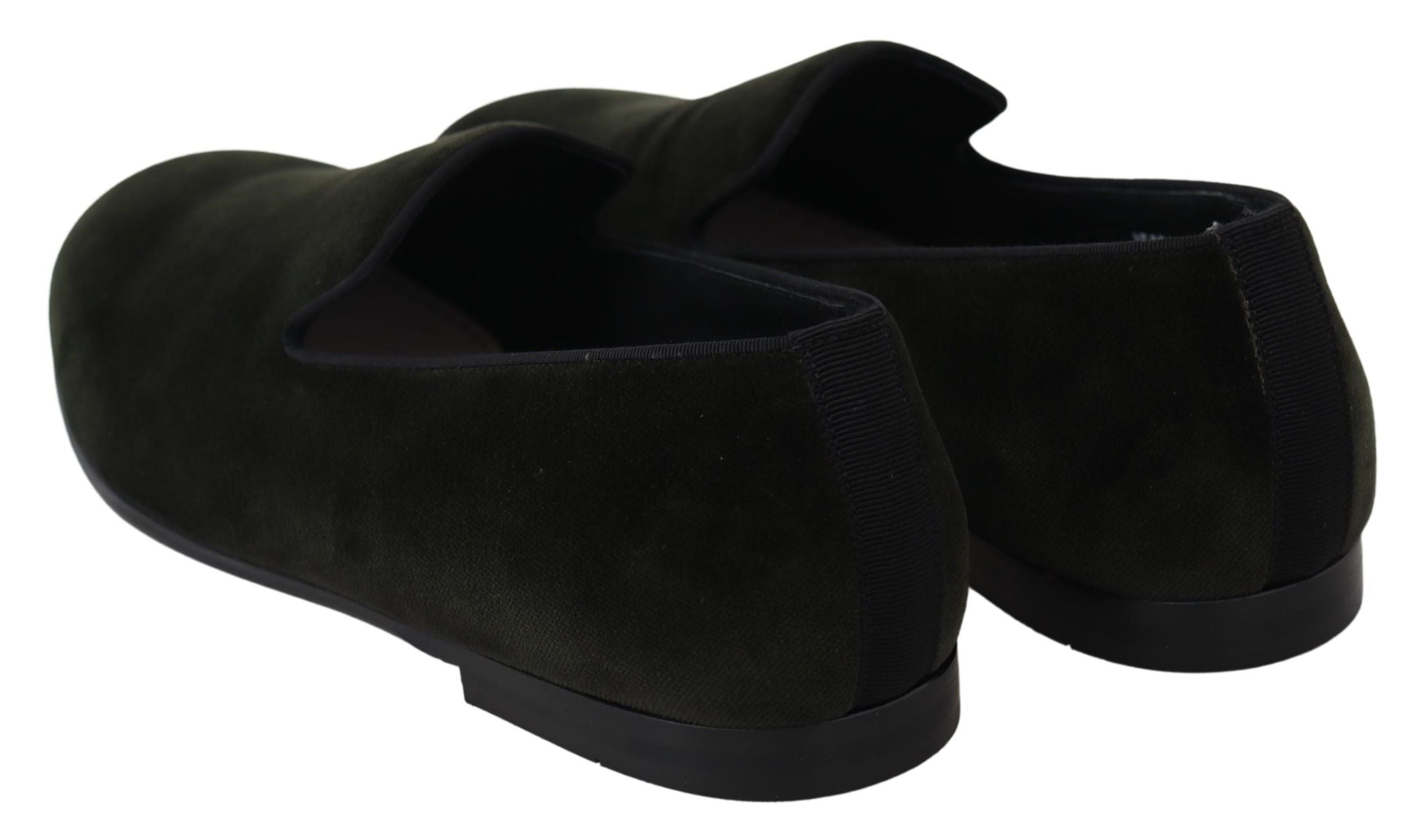 Dolce & Gabbana Elegant Green Velvet Loafers - ACCEXO