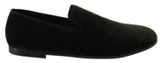 Dolce & Gabbana Elegant Green Velvet Loafers - ACCEXO