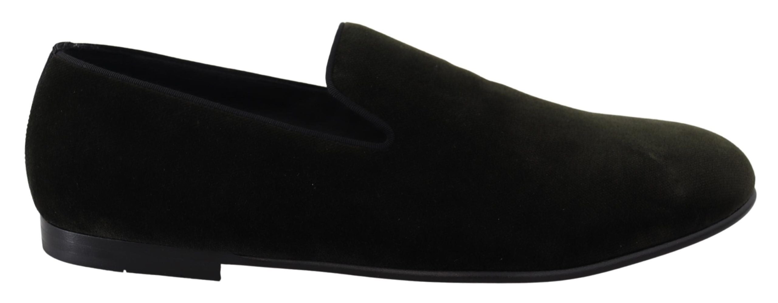 Dolce & Gabbana Elegant Green Velvet Loafers - ACCEXO