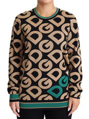 Dolce & Gabbana Elegant Multicolor Wool Blend Sweater - ACCEXO